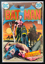 Batman #244 1972 DC Battle w/ Ra's al Ghul. Batman kisses Talia Ghul : Low Grade picture