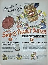 1948 Vtg Print Ad Swifts Peanut Butter Retro MCM Kitchen Snack Food '40s Kitchen picture