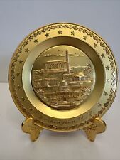 Washington DC Gold Plate W/Gold Stand 90001A US Capitol RARE picture