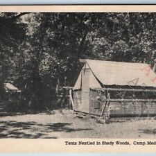 c1940s Stillman Valley IL Girl Scout Camp Medill McCormick Cabin Tent Woods A192 picture