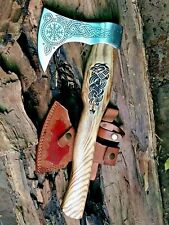 MDM Combat Tactical little Premium Viking Axe Hand Forged Dragon Hunting Axe GF picture