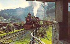 1971 TN Pigeon Forge Goldrush Junction Train @ the Station  Mint postcard AM9 picture