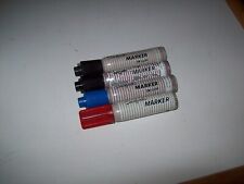 Lot of 4 Vintage DeLuxe Sanford Permanent Marker - black blue + dried up red picture
