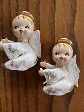 Lefton Candle Hugger Angels with Tulle Mesh Wings picture