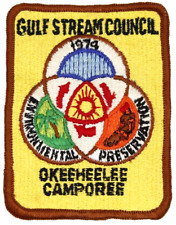 Vintage 1974 Okeeheelee Camporee Gulf Stream Council Patch Florida FL picture