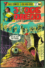 VTG 1984 Eagle Comics Judge Dredd Lot of 7 F-VF #3,4,5,8,10,11,12 Bolland Covers picture