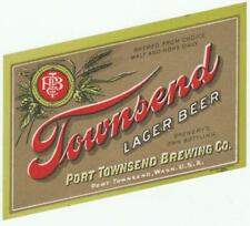 Pre - Pro Townsend Lager Beer Label Townsend Brewing Co. Port Townsend, Wa. picture