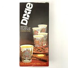 Vintage 1981 Dixie Cup 5 Oz Refill Kitchen Heritage Collection 8 Designs SEALED picture