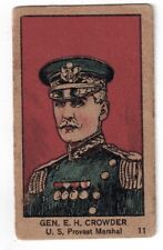 Mayfair Novelty War Leaders WW 1 Trading Card W545  # 11 Gen E.H. CROWDER 1920 picture