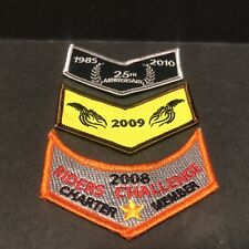 3 Harley Davidson  Patches 2008 2009 2010 Riders Challenge Charter Member HOG picture