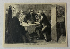 1880 magazine engraving ~ AN EVENING WITH DR SAMUEL JOHNSON AT THE MITRE picture