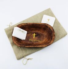 Resin Prayer Dough Bowl congregation gifts Christian Easter and Christmas Cro... picture