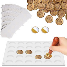 Silicone Mat for Wax Seal Stamp, Wax Seal Kit, 30-Cavity Wax Sealing Mat with 24 picture