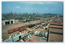 c1950's Norfolk's Naval Base Largest in the World Norfolk Virginia VA Postcard picture
