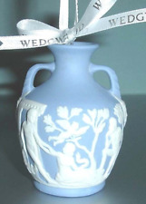 Wedgwood Iconic Blue Portland Vase Ornament White Relief 2010 3