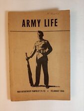 WWII ARMY LIFE WAR DEPARTMENT PAMPHLET BOOK 21-13,  AUGUST 1944, WW2 picture
