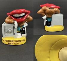 Vtg 1988 General Foods TANG Put Your Money Where Your Mouth Is Rubber Coin Bank picture