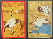 Cranes 2 Single Swap Playing Cards Pair picture