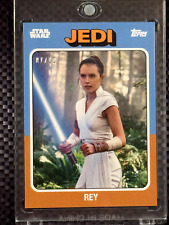 2024 Topps Throwback Thursday TBT Star Wars Rey 01/10 Bronze Parallel JEDI #43 picture