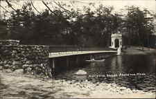 Abington Massachusetts MA Memorial Bridge Real Photo Vintage Postcard picture