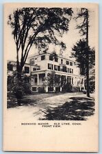 Old Lyme Connecticut CT Postcard Boxwood Manor Front View Building 1940 Unposted picture