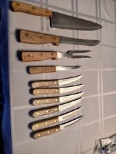 VINTAGE OLD HOMESTEAD 10 PIECE STAINLESS JAPAN LIFETIME CUTLERY picture