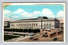 Cleveland OH-Ohio, The Cleveland Public Hall, Antique, Vintage c1929 Postcard picture