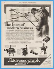 1929 Addressograph Chicago Address Labeling Machine Giant Modern Business Art Ad picture