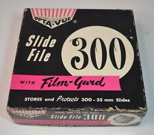 Vintage Mid-Century MCM Opta-Vue Slide File 300 Storage & Protection 35MM & Box picture