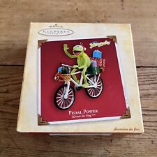 Hallmark Kermit the Frog on a Bicycle Pedal Power 2004 Ornament  In Box picture