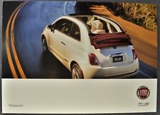 2012-2013 Fiat 500C Sales Brochure Card Pop Lounge Excellent Original picture