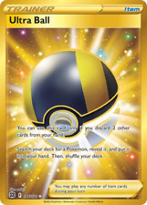 Pokemon Brilliant Stars Ultra Ball Gold 186/172 Near Mint English picture
