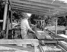 1954 Sawmill, Shelburne Falls, Massachusetts Vintage Old Photo Reprint picture