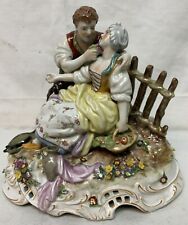 Vintage German Von Schierholz Porcelain Figurine Couple picture