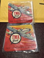 Vintage TWA First The Lindbergh Line Luggage Collectibles picture