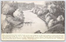 Postcard Civil War Battle Field Near Tulsa Oklahoma Unposted picture