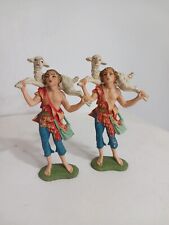 Roman Fontanini Shepard Boy Figurine Italy Depose vtg Nativity lamb #123 picture