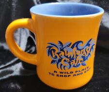 Vintage Rainforest Cafe Coffee Souvenir Cup Mug Orange Wild Place Shop Eat 1999 picture