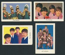 (4) THE BEATLES GROUP DUTCH GUM NON-SPORTS 1964-68 TRADING CARDS VG picture