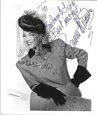Carmen Miranda Autograph 1940s Brazilian Bombshell Fashion Bruno of Hollywood picture