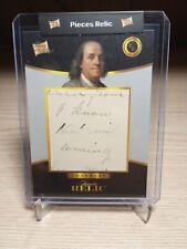 Benjamin Franklin 2023 Pieces of the Past Founders Ed. JUMBO RELIC Handwriting picture