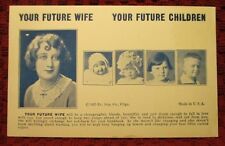 1935. YOUR FUTURE WIFE. EXHIBIT ARCADE. POSTCARD L7 picture