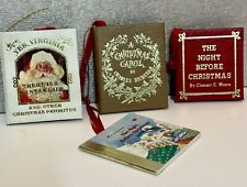 Vtg Kurt Adler Christmas Miniature Book Lot of 3+1 picture