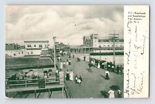 Postcard New Jersey Atlantic City NJ Boardwalk Steeplechase Pier 1906 Posted picture