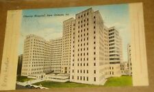 Charity Hospital 1950 Linen Postcard New Orleans La picture