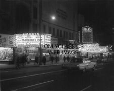 1967 MOVIE THEATERS MARQUEE NEW YORK CITY TIMES SQUARE 8X10 PHOTO NOIR 42ND ST. picture