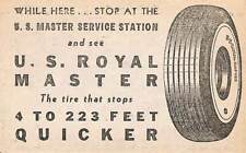 US Royal Master Tire Advertising Bay Auto Parks Golden Gate Expo Ticket c1940 picture