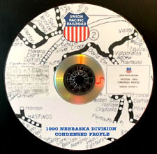 Union Pacific 1990 Nebraska Division - 6 Condensed Profile PDF Pages on DVD picture