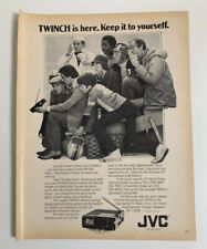 1980 JVC Twinch TV AM FM Radio Print Ad Original Vintage Keep It To Yourself picture