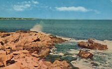 Postcard MA Gloucester Bass Rocks on Cape Ann 1960 Chrome Vintage PC f9620 picture